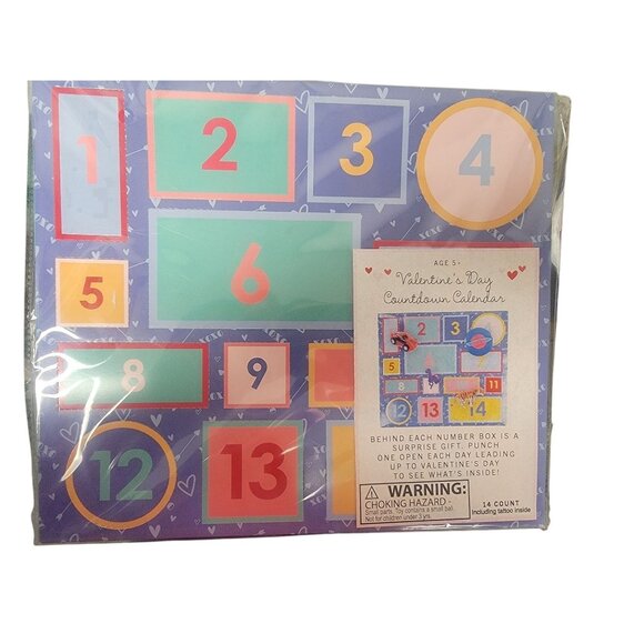 Valentines Day Countdown Calendar With 14 Surprise Gifts For Kids Ages 5+ - Picture 1 of 3